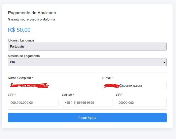 Tela de Pagamento